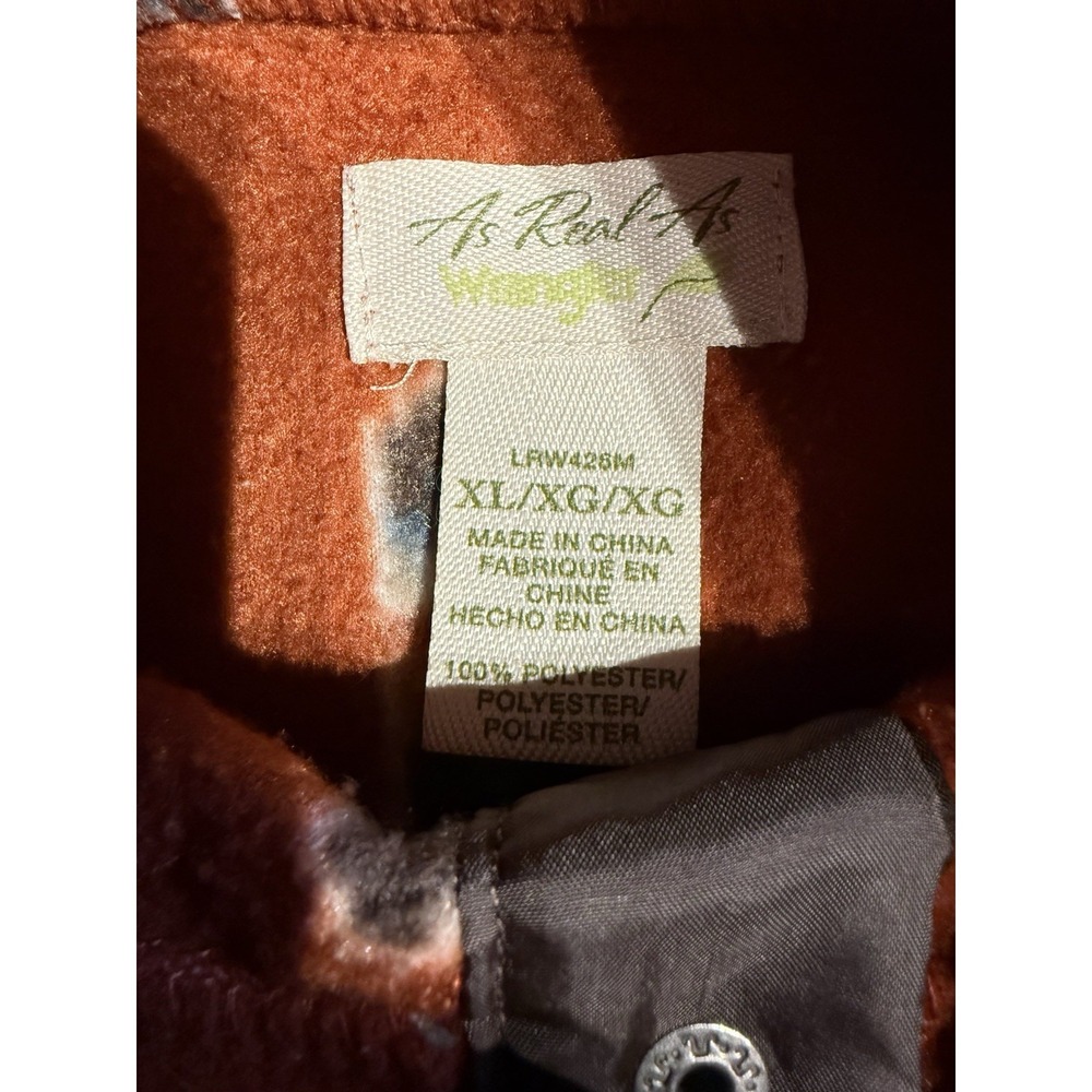 Wrangler As Real As Fleece Pullover Women XL Southwestern Aztec Snap Mock Neck - Picture 4 of 7